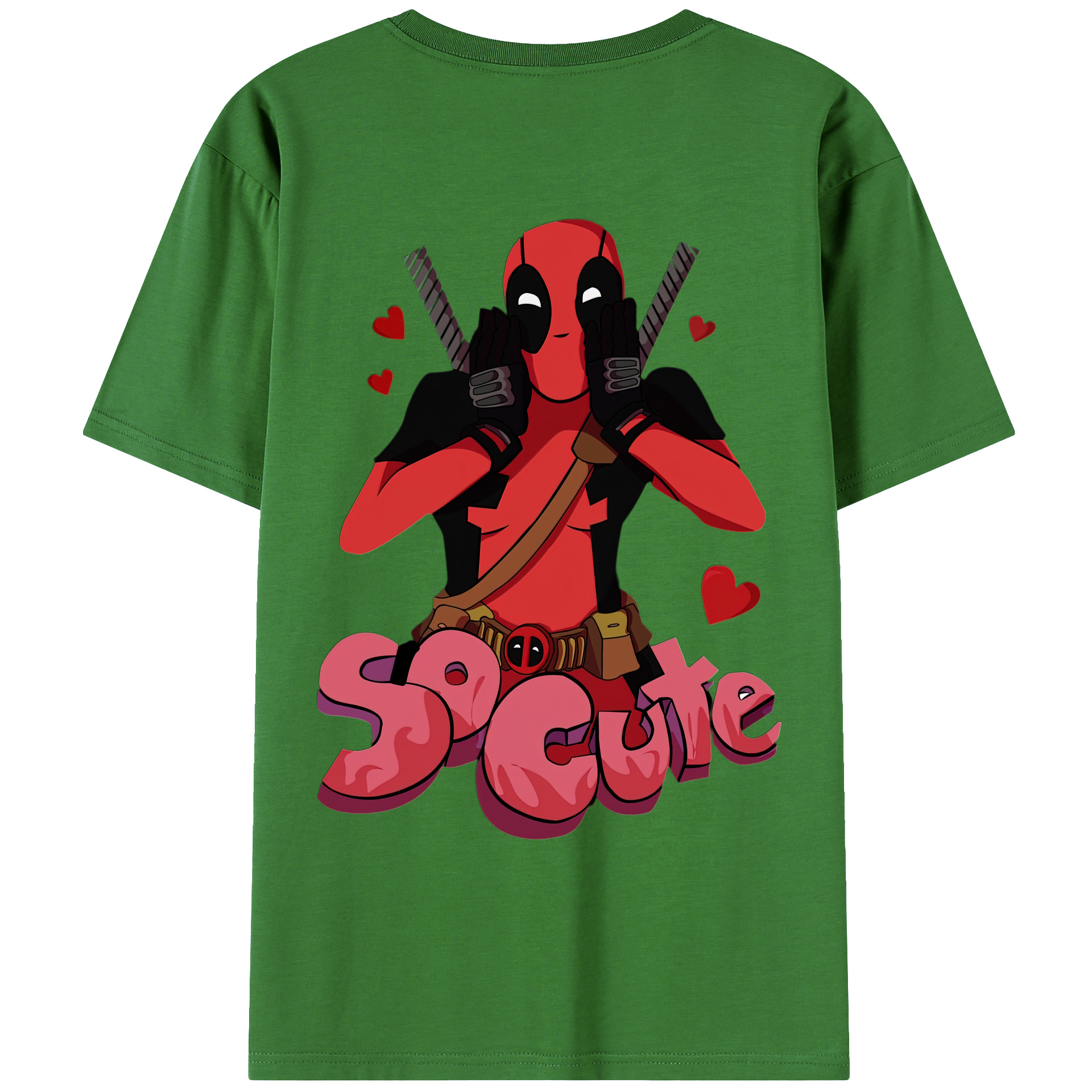 （画像用） Deadpool デッドプール レディース半袖Tシャツ(バックプリント)